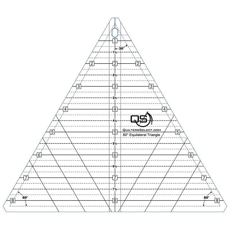 Quilter's Select 60 Degree 8-1/2in Quilting Ruler