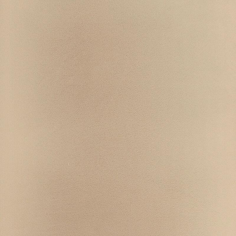 Solid swatch of sandy tan Cuddle fabric.