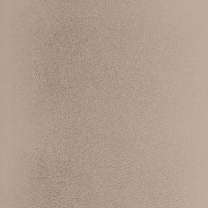 Solid swatch of taupe Cuddle fabric.