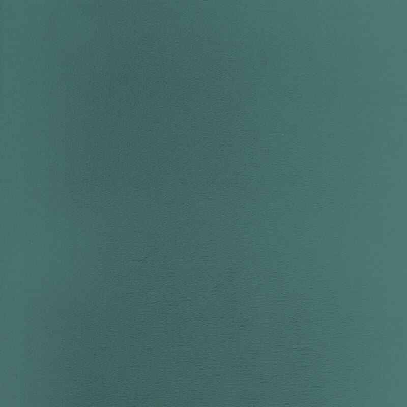 Solid swatch of phthalo green Cuddle fabric.