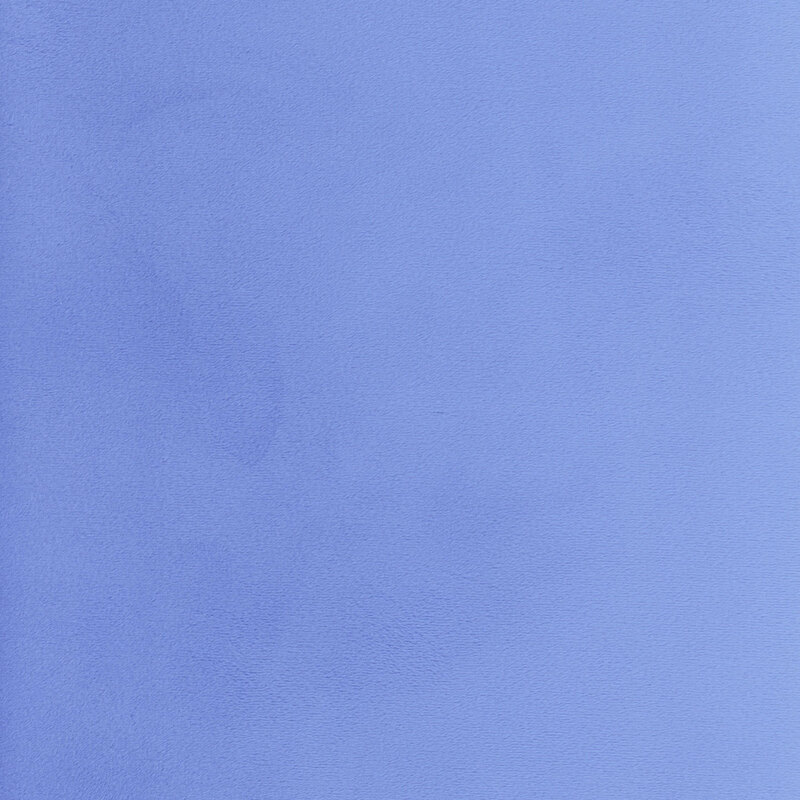 Solid swatch of bright blue Cuddle fabric.