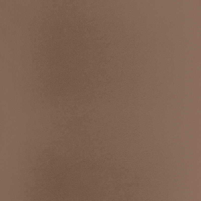 Solid swatch of brown Cuddle fabric.