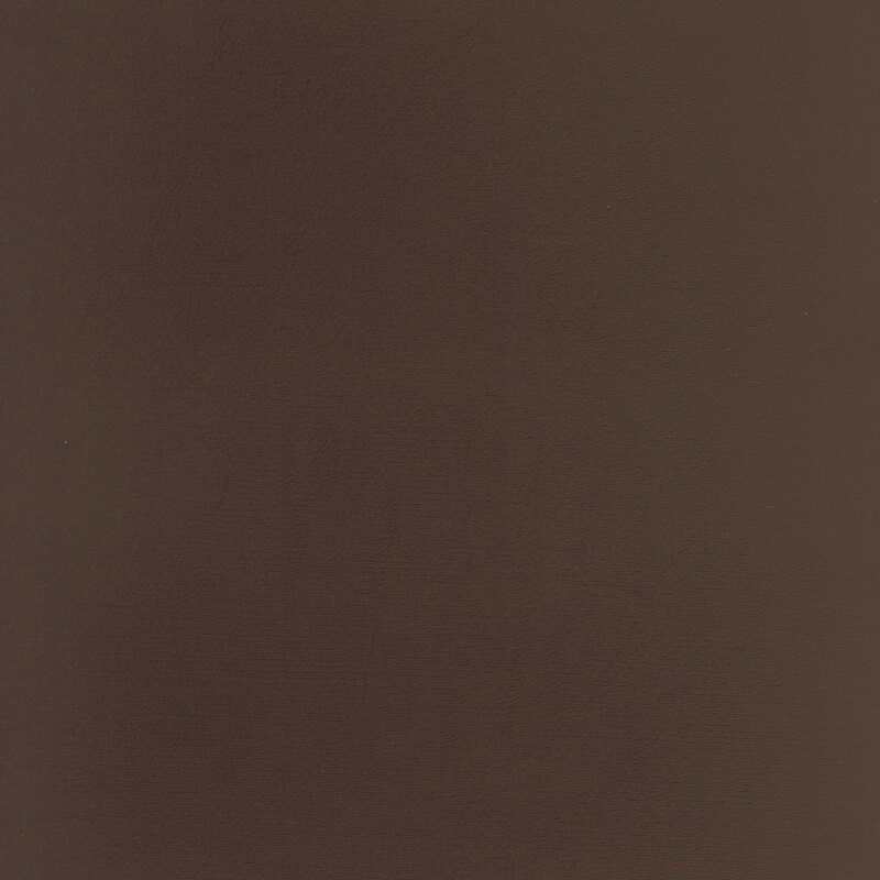 Solid swatch of dark brown Cuddle fabric.
