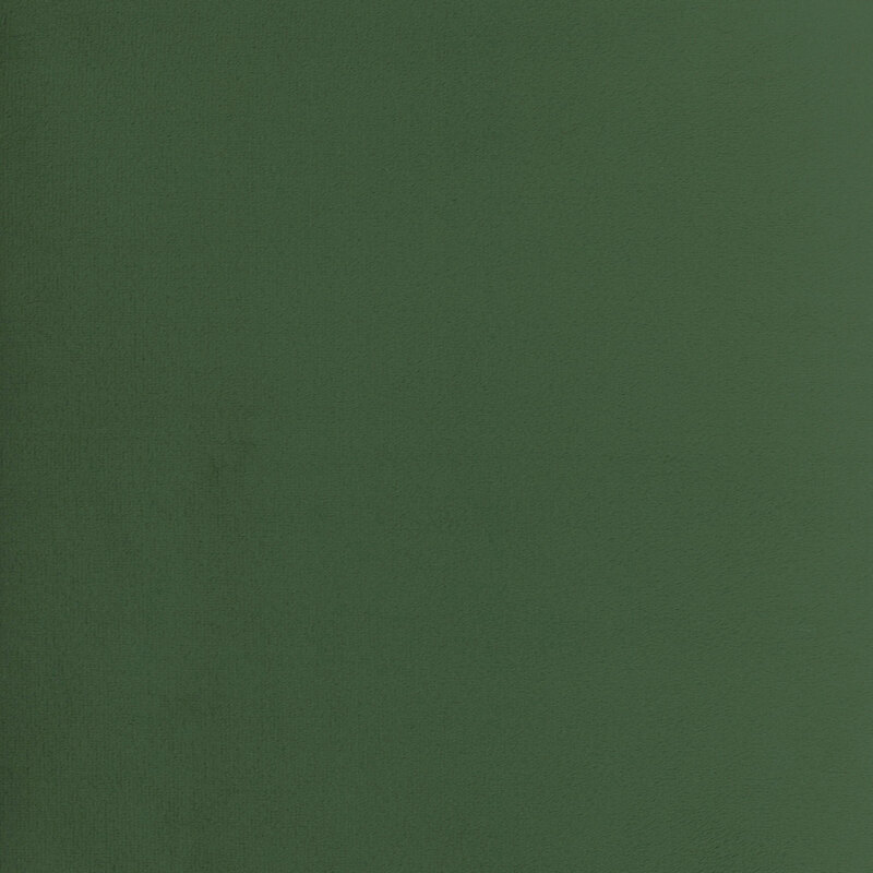 Solid swatch of dark green Cuddle fabric.