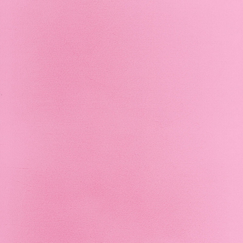 Solid swatch of bubblegum pink Cuddle fabric.