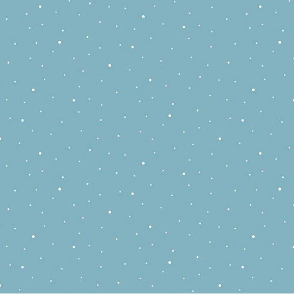 A light sky blue fabric with scattered small white dots.