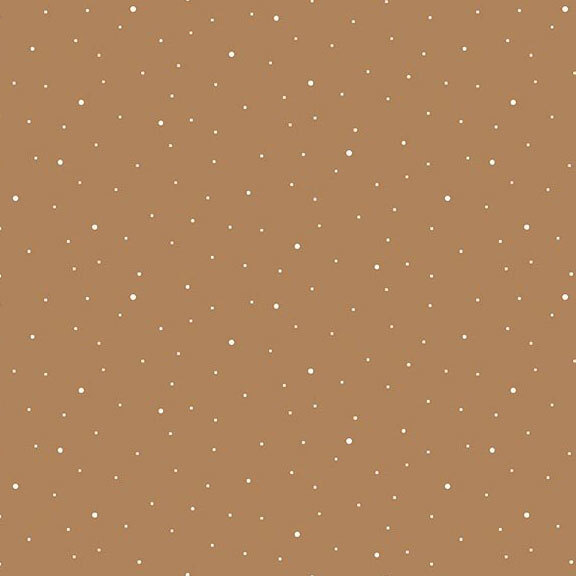 A light hazel brown fabric with scattered small white dots.
