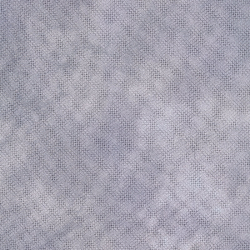 8" x 8" swatch of gray Aida cloth.