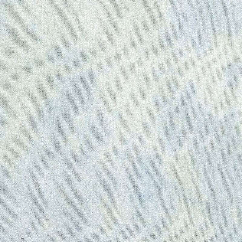 8" x 8" swatch of mottled sea green and blue Linen cloth.