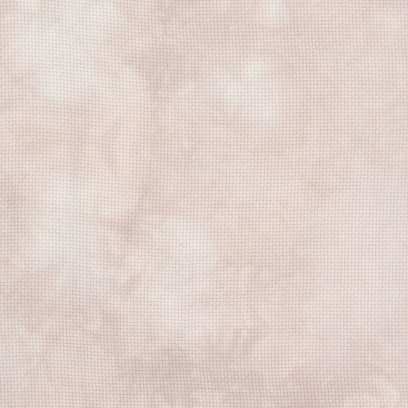 8" x 8" swatch of sandy tan Aida cloth.