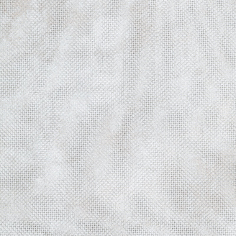 8" x 8" swatch of cool gray Aida cloth.