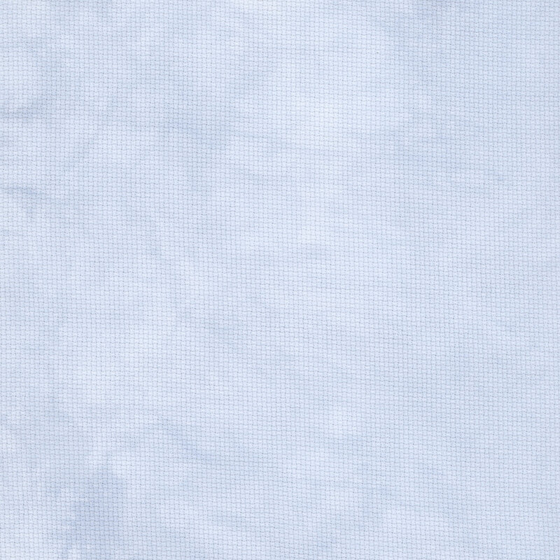 8" x 8" swatch of powder blue Aida cloth.