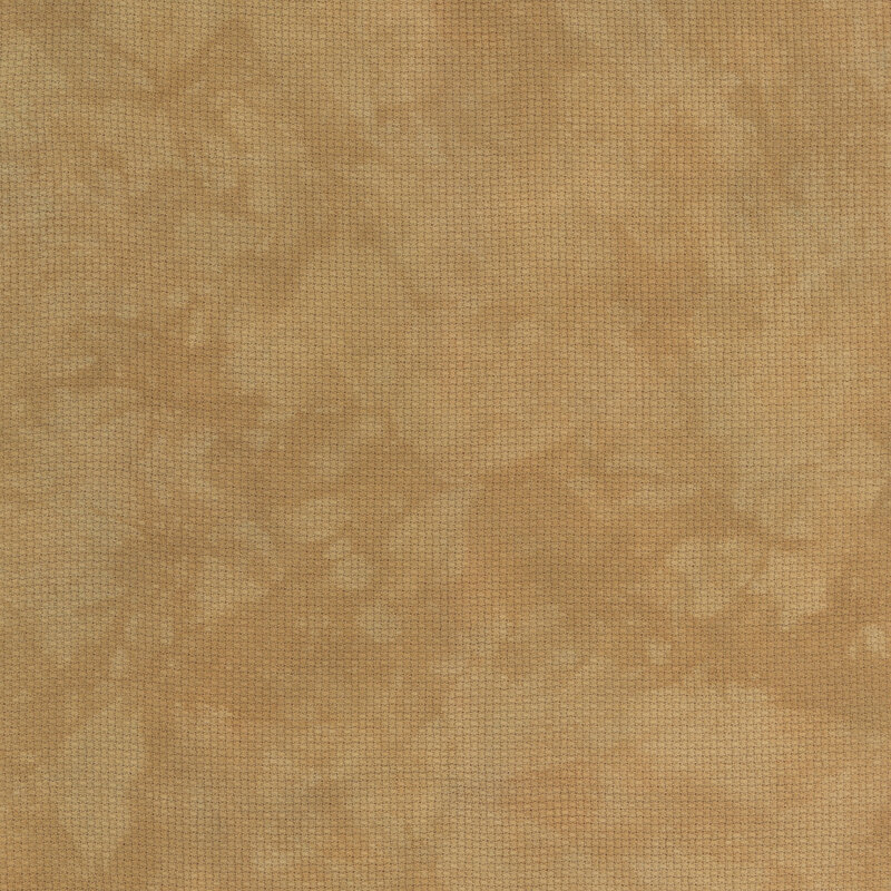 8" x 8" swatch of ginger brown Aida cloth.