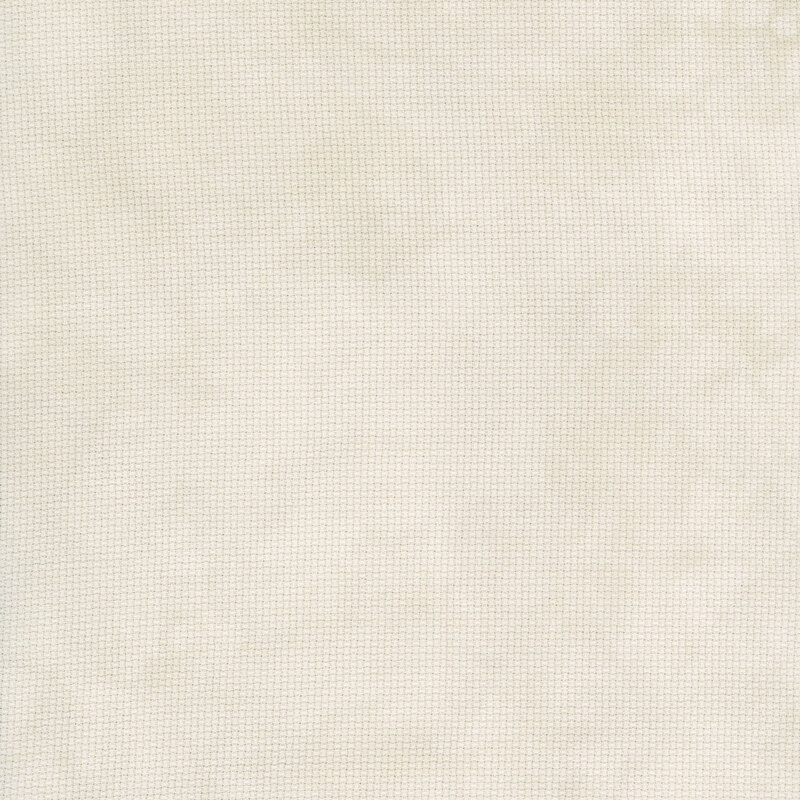 8" x 8" swatch of mottled beige Aida cloth.