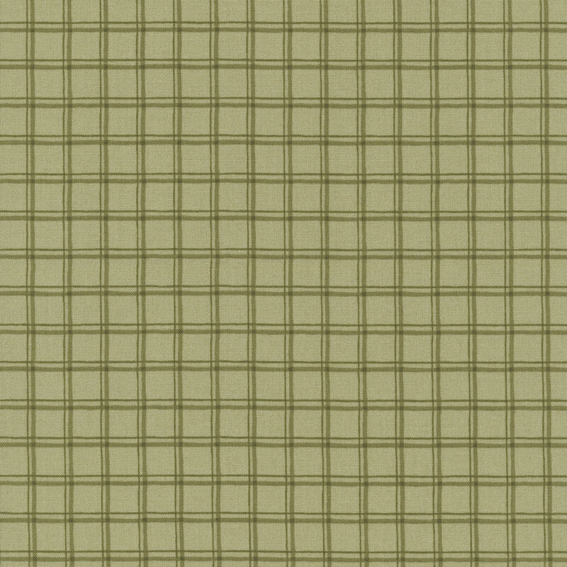 sage fabric with a shadow-effect grid check pattern.