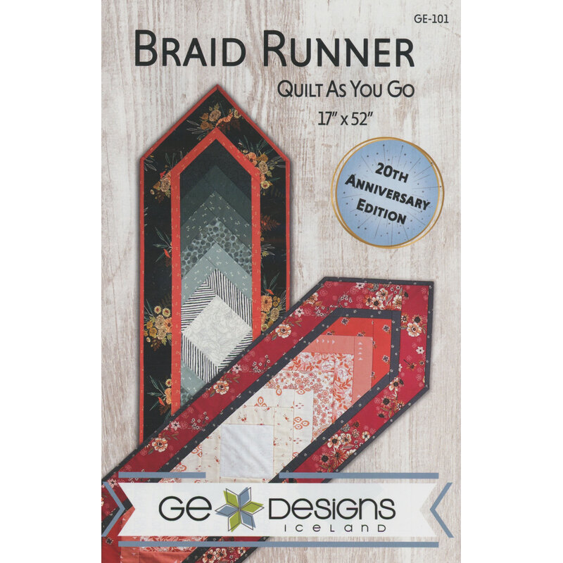 Cover of the Braid Runner quilting pattern.