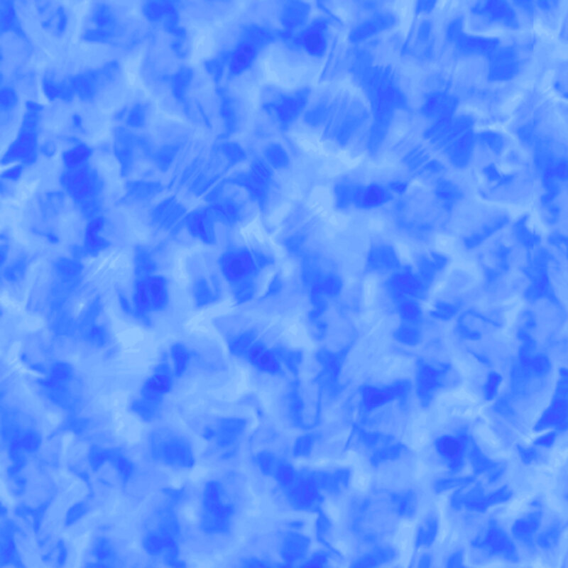 Mottled medium blue fabric.