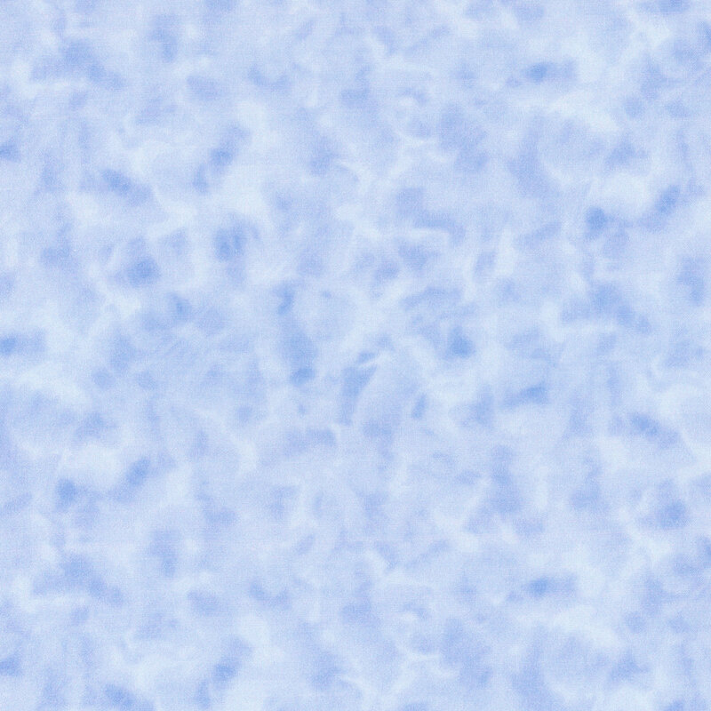Mottled sky blue fabric.