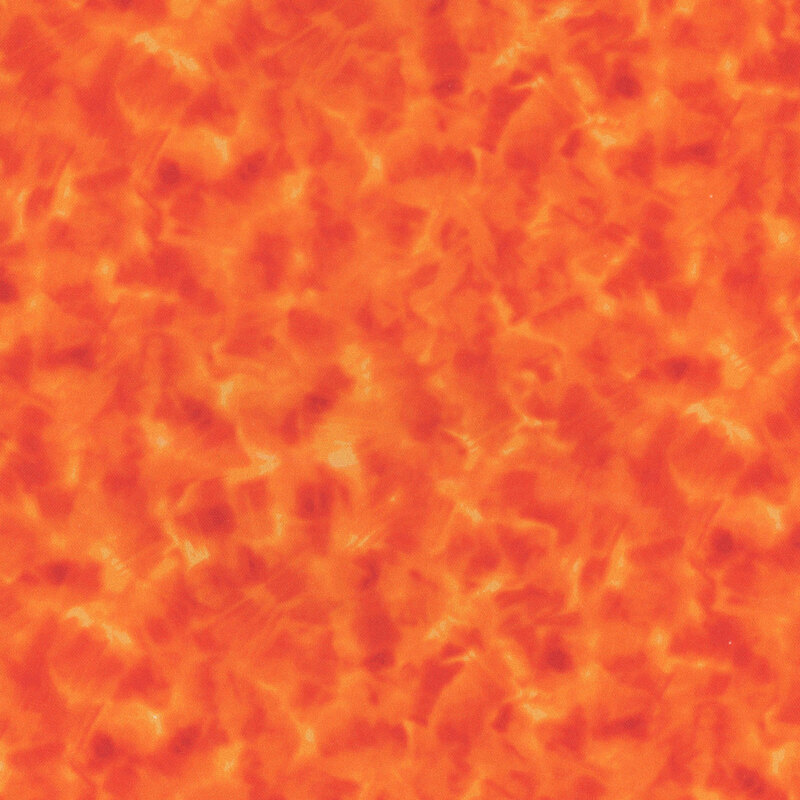 Mottled neon orange fabric.