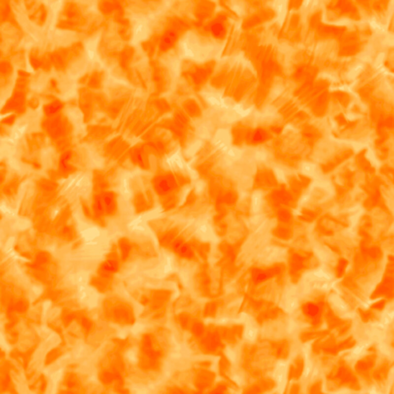 Mottled bright orange fabric.