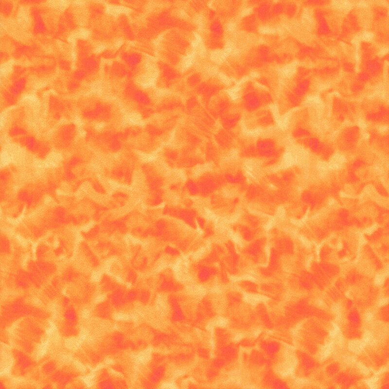 Mottled bright orange fabric.