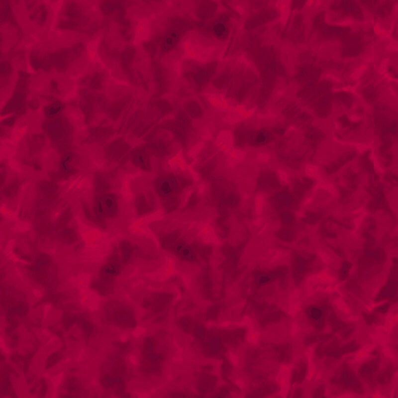 Mottled rose red fabric.