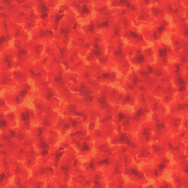 Mottled scarlet red fabric