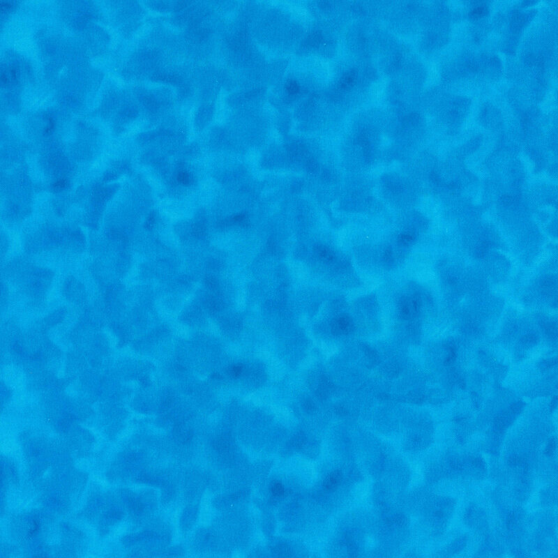 Mottled teal blue fabric.