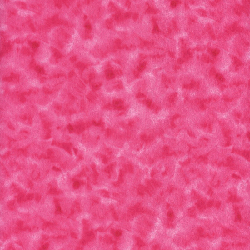 Mottled bright candy pink fabric.