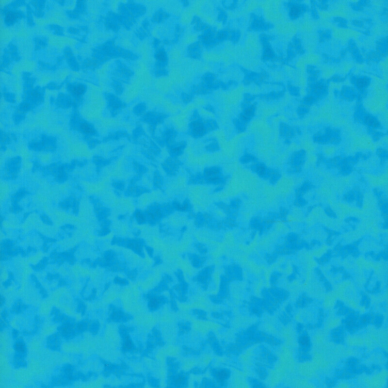 Mottled peacock blue fabric.