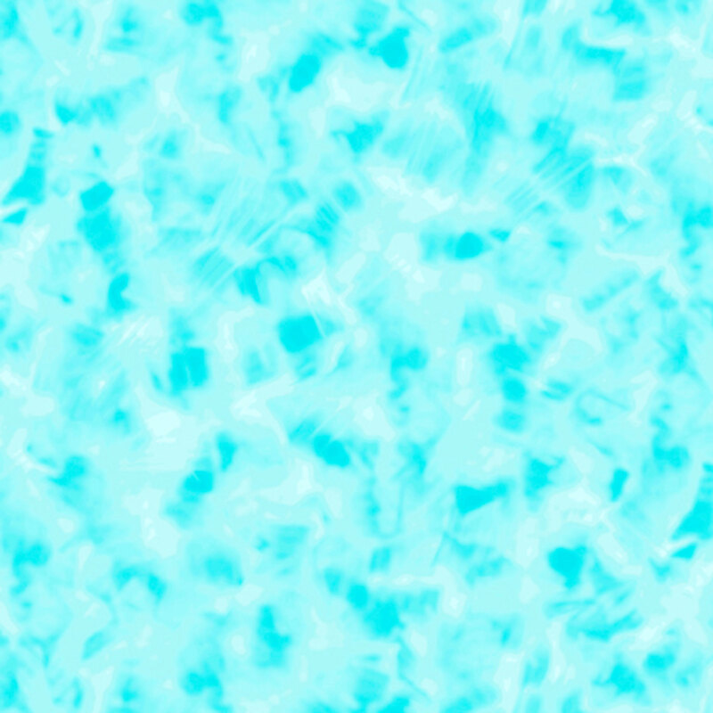 Mottled neon aqua fabric.