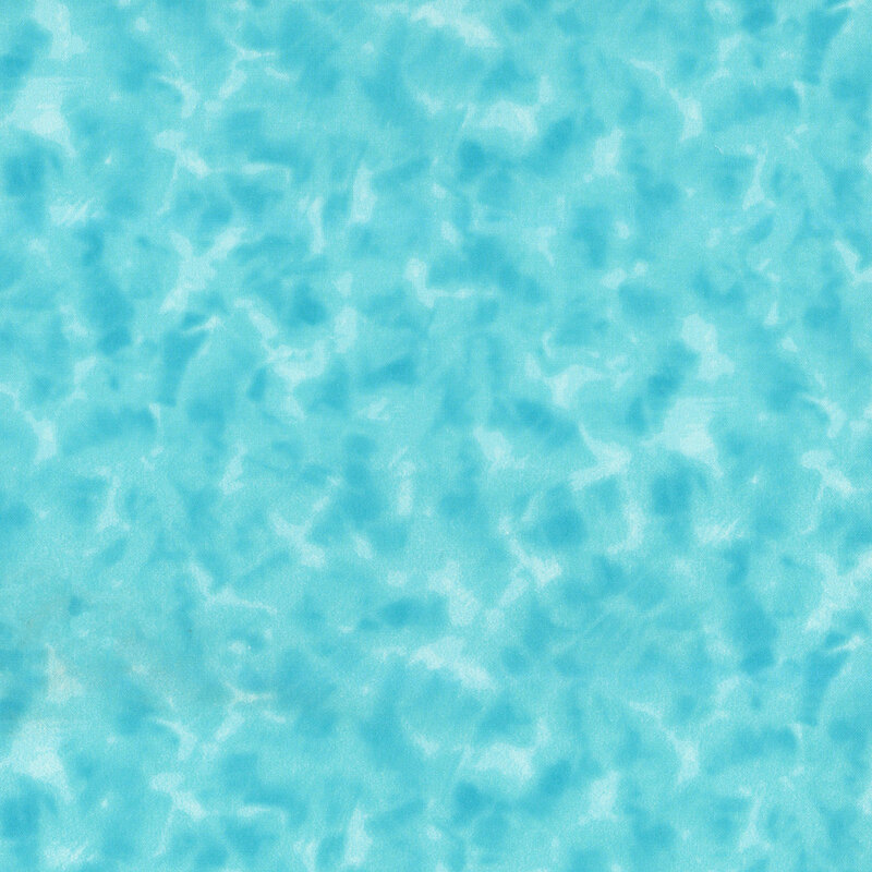 Mottled neon aqua fabric.