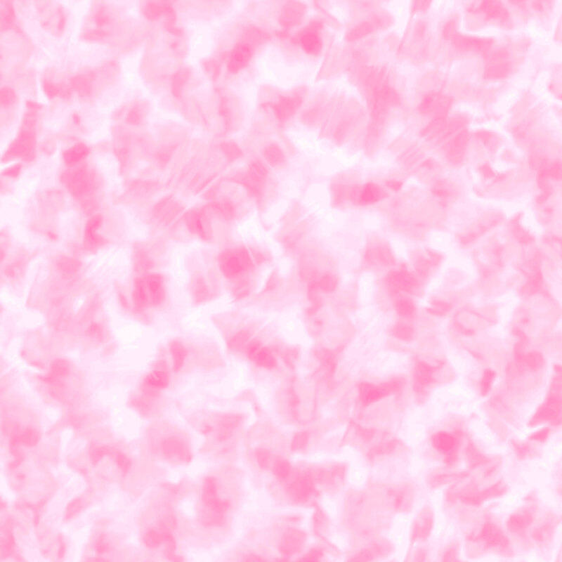 Mottled bubblegum pink fabric.