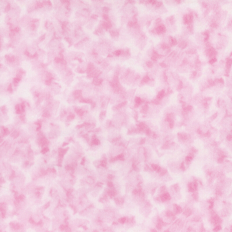 Mottled bubblegum pink fabric.