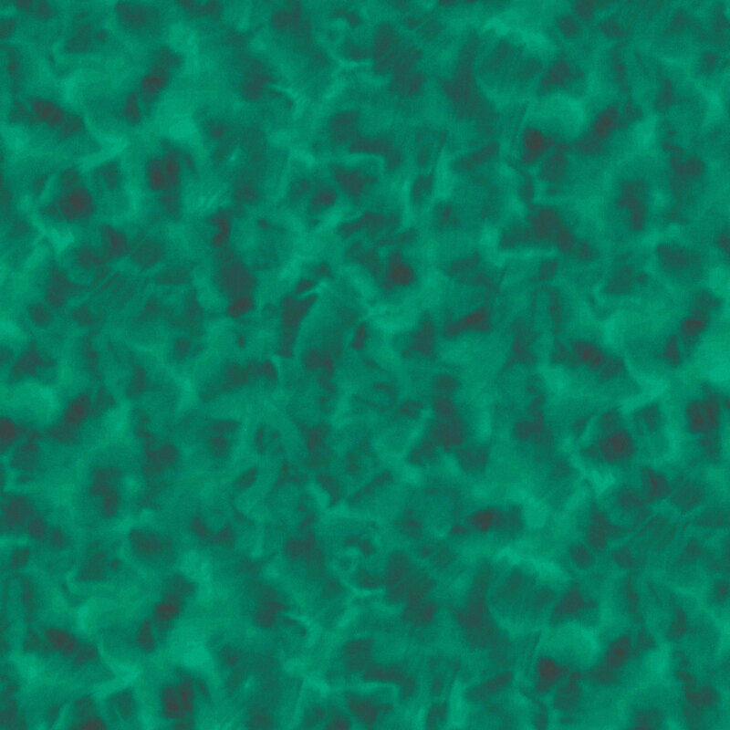 Mottled dark eucalyptus fabric.