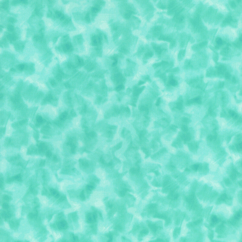 Mottled aqua fabric.