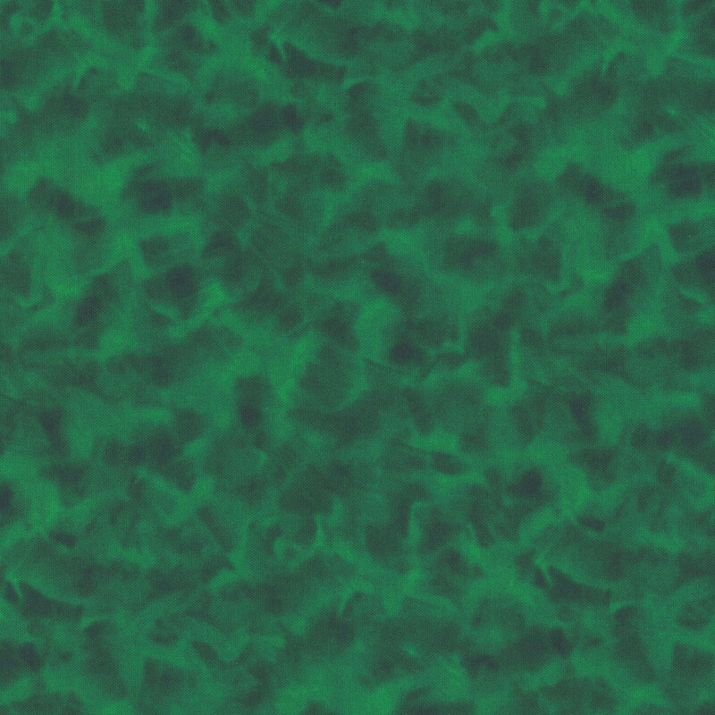 Mottled spruce green fabric.