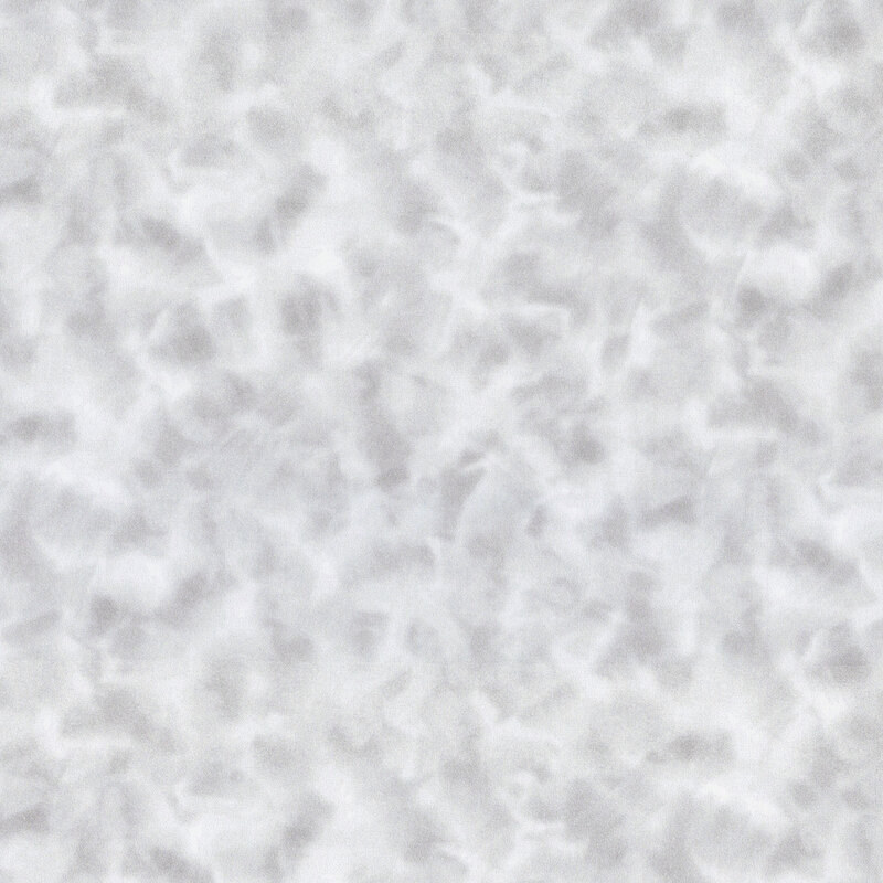 Mottled cloud gray fabric.