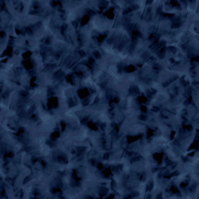 Mottled midnight blue fabric.