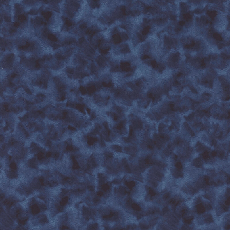 Mottled midnight blue fabric.