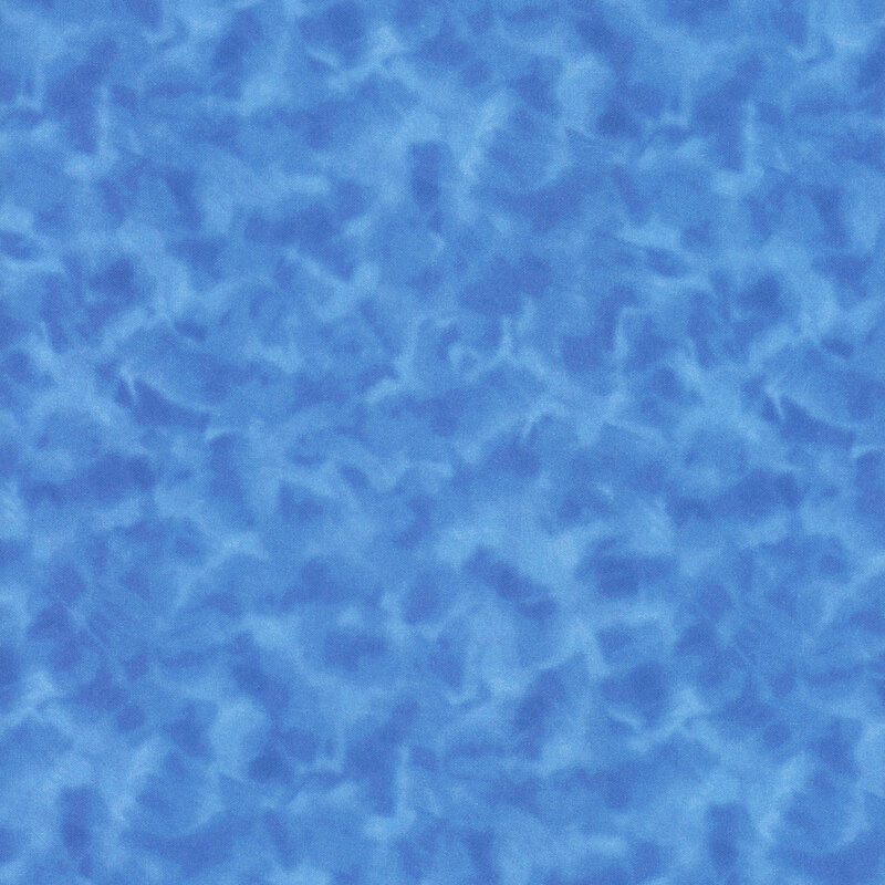 Mottled dark denim blue fabric.