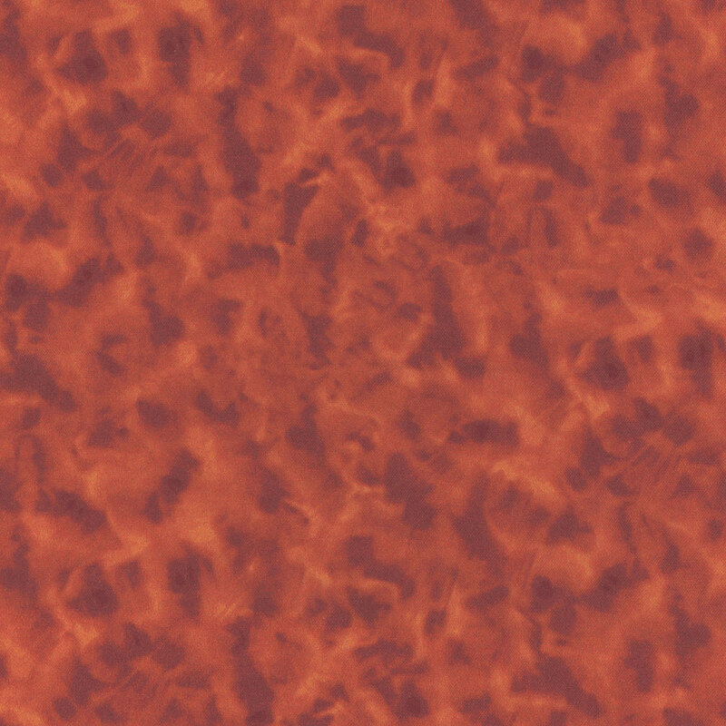 Mottled rusty red fabric.
