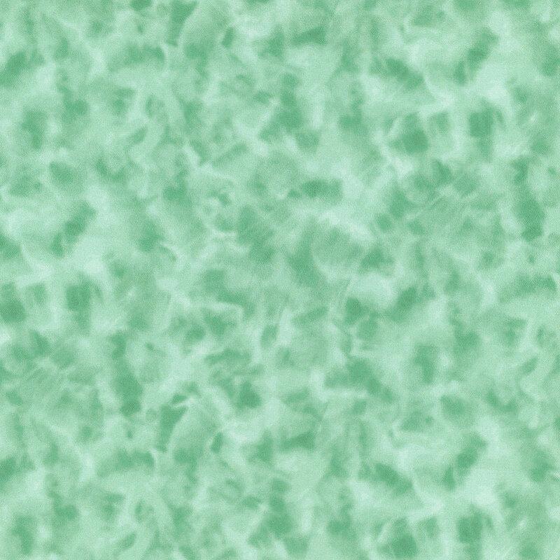 Mottled jade green fabric.