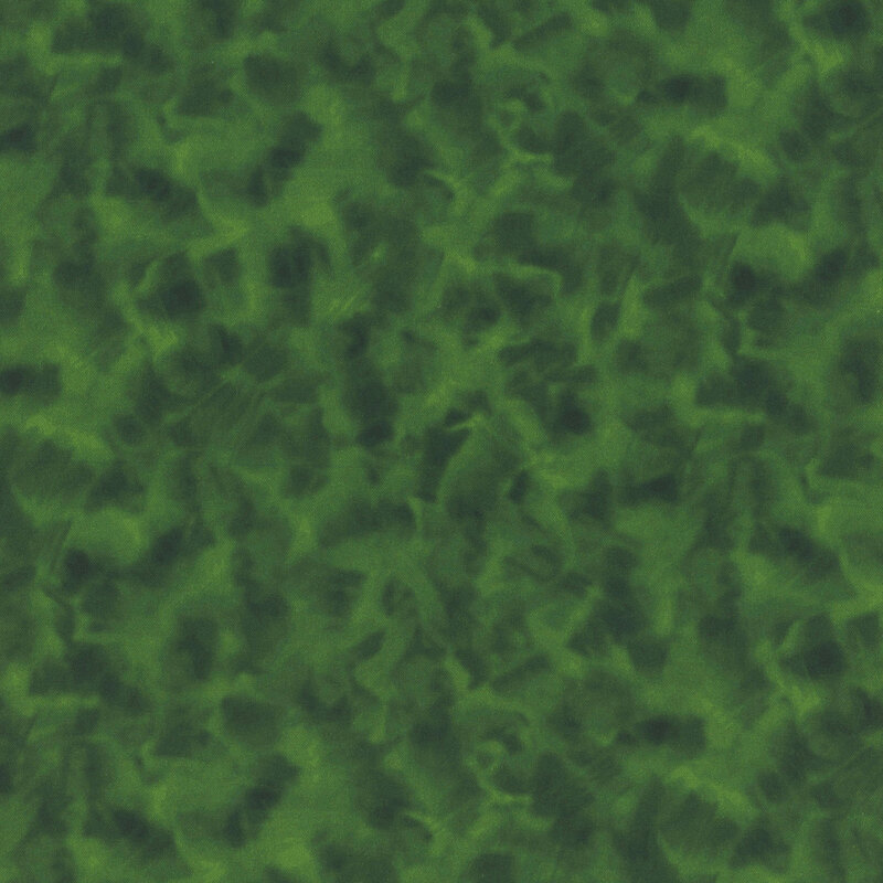 Mottled hunter green fabric.