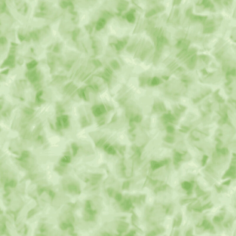 Mottled apple green fabric.