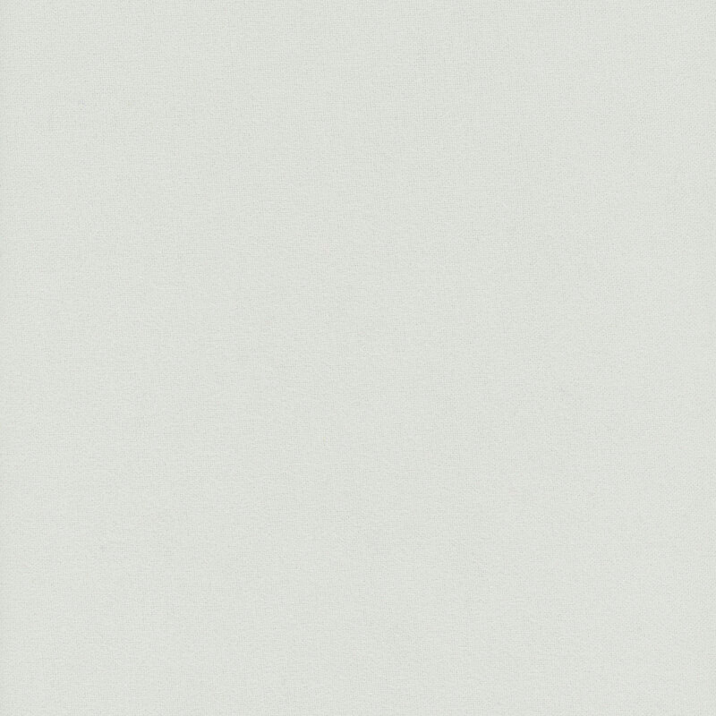 Swatch of solid, silver gray flannel fabric 