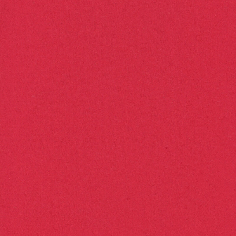 Swatch of solid, primary red flannel fabric 