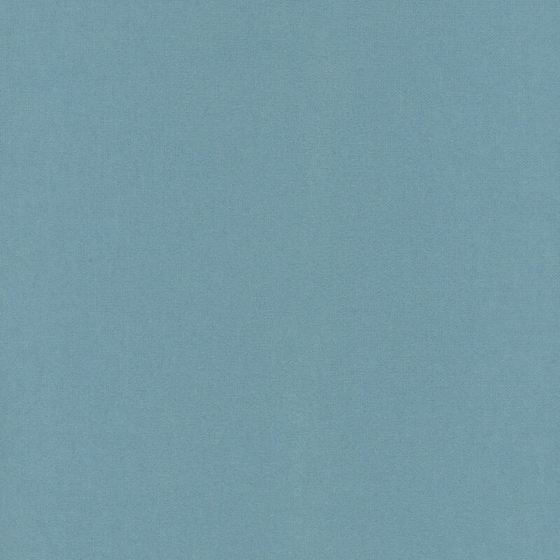 Swatch of solid, cadet blue flannel fabric 