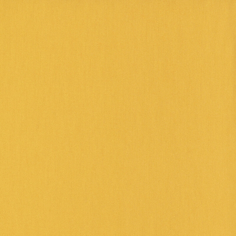Swatch of solid, mustard yellow flannel fabric 