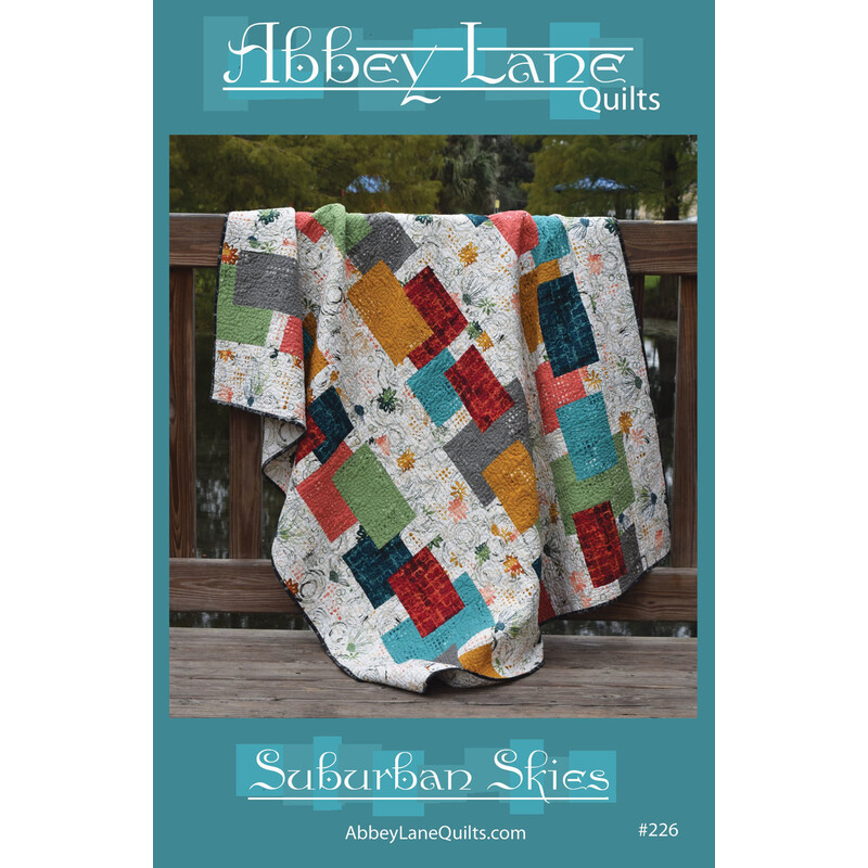 The front of the Suburban Skies Quilt pattern.